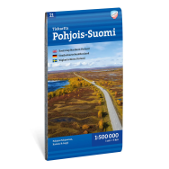 Norra Finland Vägkarta Calazo